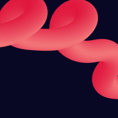 Üç boyutlu soyut, çarpık sıvı şekiller. Yaratıcı tasarım ögeleri