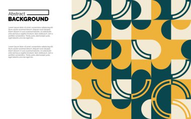 Renkli soyut geometrik şekiller arkaplan vektörü illüstrasyonu