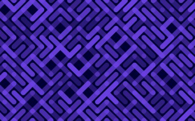 Çizgiler Vektör desensiz Banner. Geometrik çizgili süs. Tek renkli doğrusal arkaplan