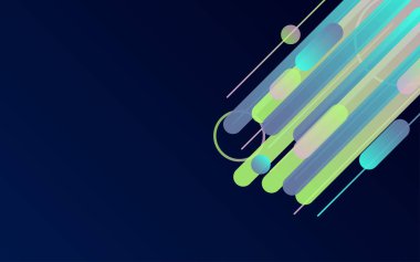 Yuvarlak Çizgiler Sınır Arkaplanı. İş broşürü ve poster arkaplanı için yaratıcı çizgiler