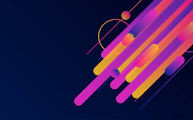 Yuvarlak Çizgiler Sınır Arkaplanı. İş broşürü ve poster arkaplanı için yaratıcı çizgiler