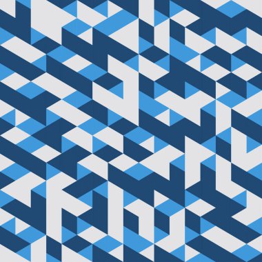 Mavi Geometrik Kusursuz Desen Soyut arkaplan
