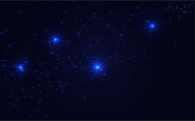 Blue Technology geçmişi. Yaratıcı ışıklandırma şablonu arka planı