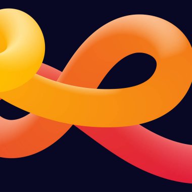 Üç boyutlu soyut, çarpık sıvı şekiller. Yaratıcı tasarım ögeleri