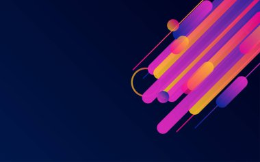 Yuvarlak Çizgiler Sınır Arkaplanı. İş broşürü ve poster arkaplanı için yaratıcı çizgiler