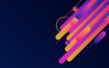 Yuvarlak Çizgiler Sınır Arkaplanı. İş broşürü ve poster arkaplanı için yaratıcı çizgiler