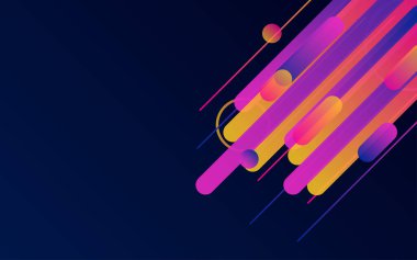 Yuvarlak Çizgiler Sınır Arkaplanı. İş broşürü ve poster arkaplanı için yaratıcı çizgiler