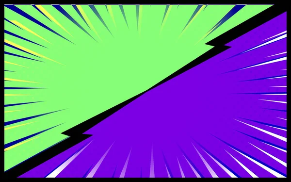 stock vector Green and Purple comic background Retro vector