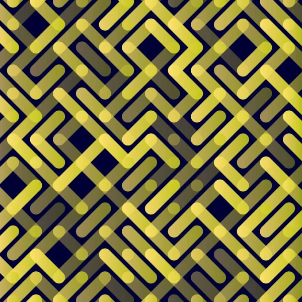 线向量无缝模式 几何条纹装饰品 单色线性背景 — 图库矢量图片