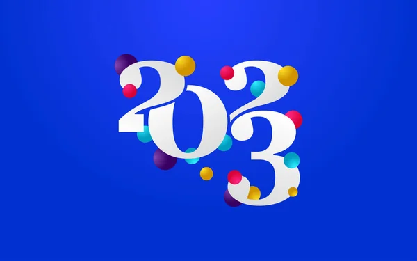 2028 Feliz Año Nuevo Símbolos Nuevo Diseño Tipográfico 2023 Año — Vector de stock