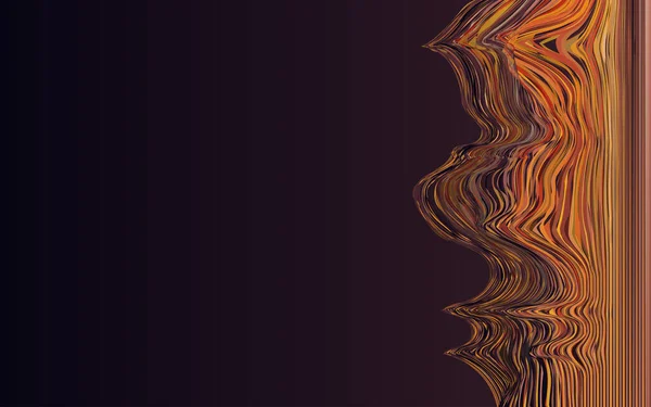 Modern Colorful Flow Poster Wave Liquid Shape Black Color Background — Stock Vector