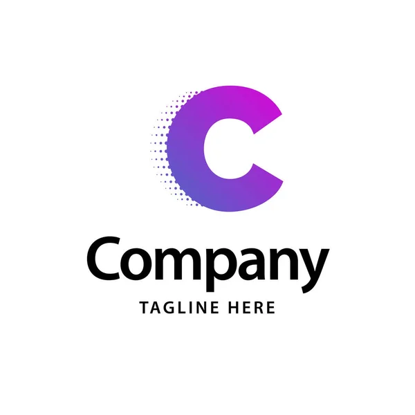 Logo Violet Business Brand Identité Design — Image vectorielle