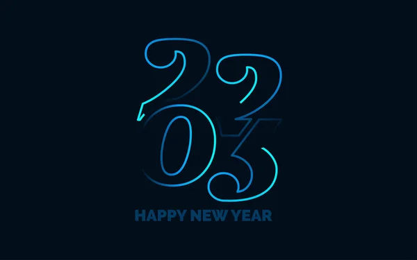 2068 Bonne Année Symboles Nouveau 2023 Année Design Typographie 2023 — Image vectorielle