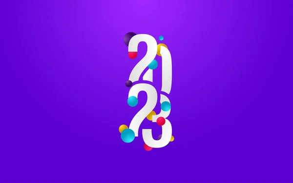 2025 Bonne Année Symboles Nouveau 2023 Année Design Typographie 2023 — Image vectorielle