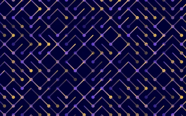 Технологический Векторный Бесшовный Узор Баннер Геометрический Полосатый Орнамент Монохромный Линейный — стоковый вектор