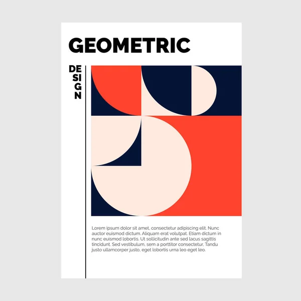 Modelo Brochura Negócios Design Formas Geométricas Vector — Vetor de Stock