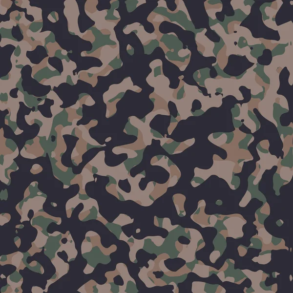 Ejército Camuflaje Vector Patrón Sin Costuras Textura Camuflaje Militar Repite — Vector de stock