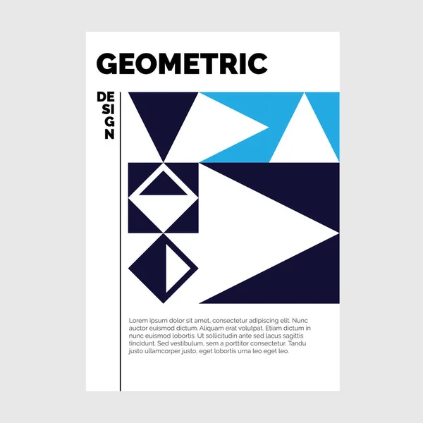 Modello Brochure Aziendale Design Forme Geometriche Vettoriale — Vettoriale Stock