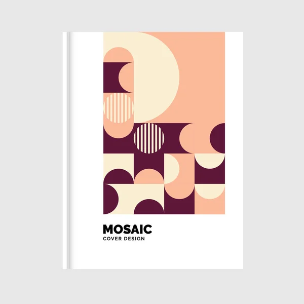 Geometryczny Biznes Mosaic Book Dover Ilustracja Wektora — Wektor stockowy