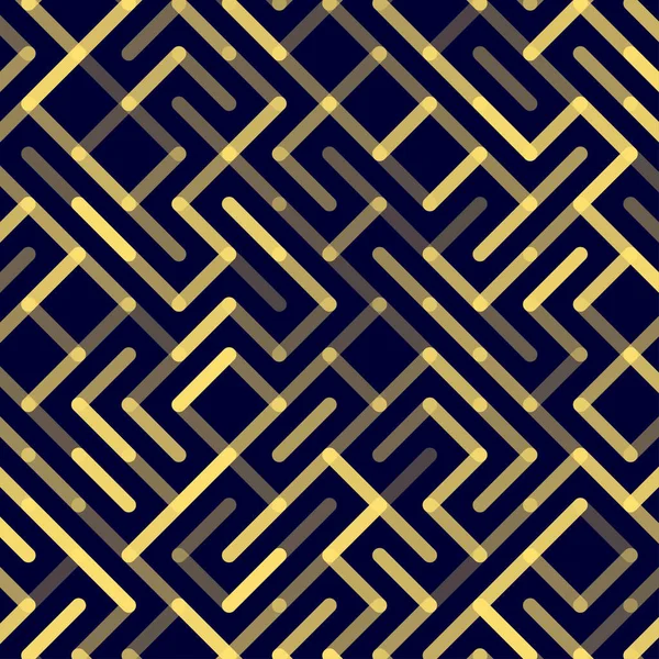 Линии Вектора Бесшовные Геометрический Полосатый Орнамент Монохромный Линейный Фон — стоковый вектор
