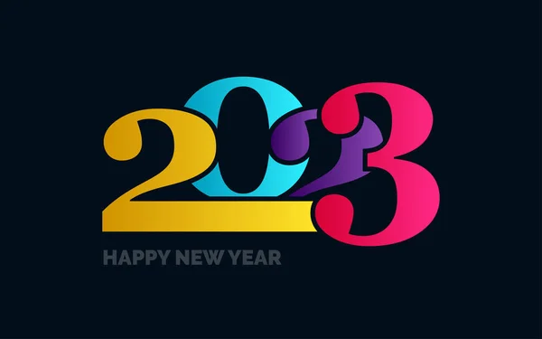 stock vector Happy New Year 2023 text design. for Brochure design template. card. banner