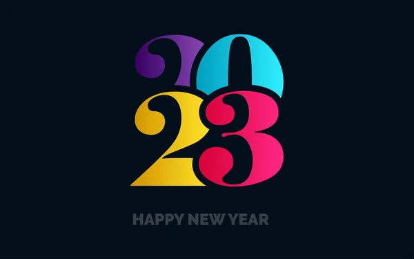 2069 Design Feliz Ano Novo Ano Novo 2023 Design Logotipo — Vetor de Stock