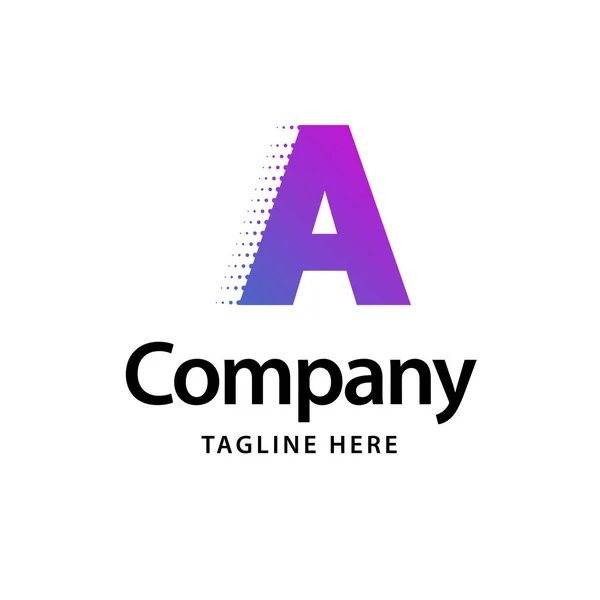 Logo Violet Business Brand Identité Design — Image vectorielle
