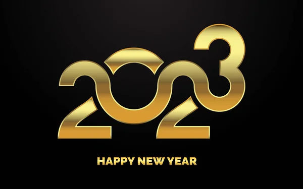 2054年あけましておめでとうございます 2023年新年のタイポグラフィデザイン 2023番のロゴタイプイラスト — ストックベクタ