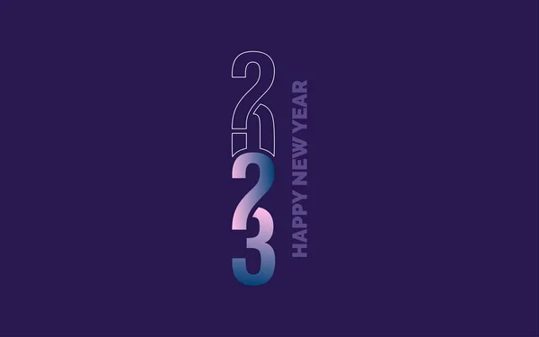 2040 Design Bonne Année Nouvelle Année 2023 Conception Logo Pour — Image vectorielle