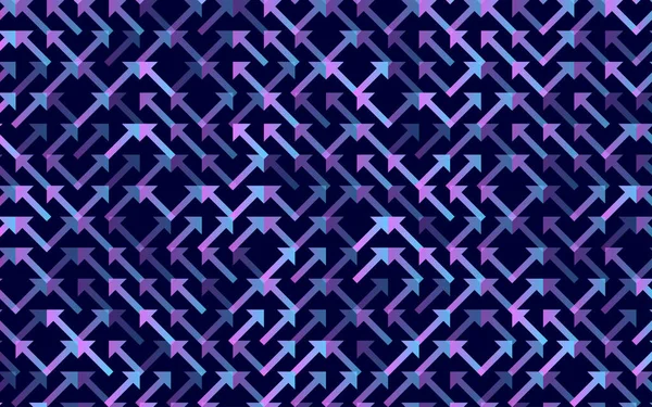 Bannière Motif Sans Couture Arrow Vector Ornement Géométrique Rayé Fond — Image vectorielle