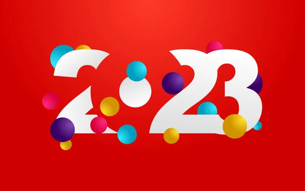 2024 Happy New Year Symbols New 2023 Year Typography Design — Stock Vector