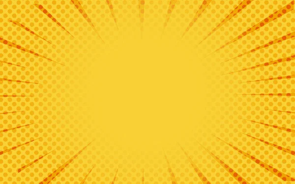 Yellow Comic Background Retro Vector — Stock Vector