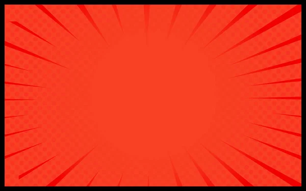 Fond Comique Rouge Vecteur Rétro — Image vectorielle