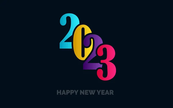 2072 Happy New Year Symbols New 2023 Year Typography Design — Stock Vector
