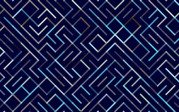 Linien Vektor Nahtlose Muster Banner Geometrisches Streifenornament Linearer Monochromer Hintergrund — Stockvektor