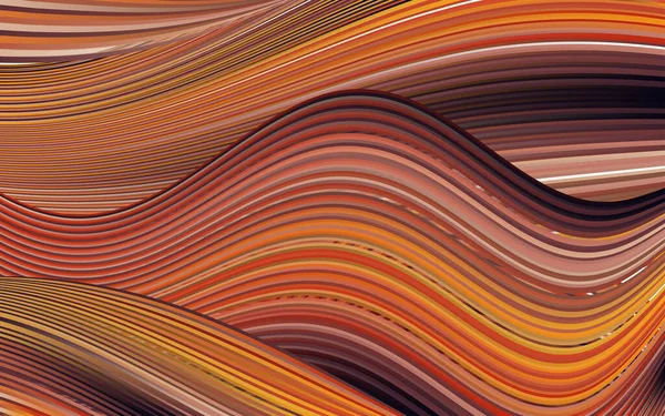 現代のカラフルなフローポスター 波黒い色の背景に液体の形 デザインプロジェクトのアートデザイン — ストックベクタ