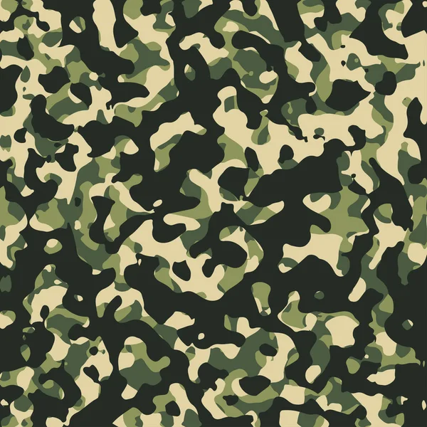 Ejército Camuflaje Vector Patrón Sin Costuras Textura Camuflaje Militar Repite — Archivo Imágenes Vectoriales