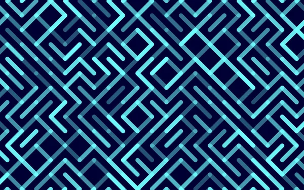 Линии Вектора Бесшовный Рисунок Баннер Геометрический Полосатый Орнамент Монохромный Линейный — стоковый вектор