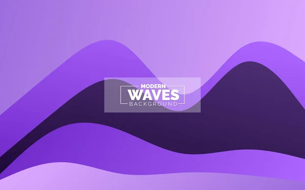 Wave Vector Abstract Background Flat Design Stock Illustration — Stock Vector