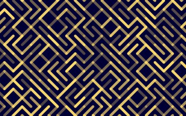 Çizgiler Vektör desensiz Banner. Geometrik çizgili süs. Tek renkli doğrusal arkaplan