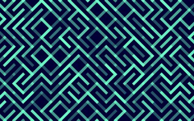 Çizgiler Vektör desensiz Banner. Geometrik çizgili süs. Tek renkli doğrusal arkaplan