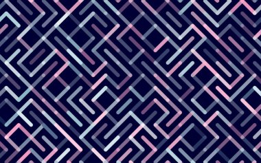 Çizgiler Vektör desensiz Banner. Geometrik çizgili süs. Tek renkli doğrusal arkaplan