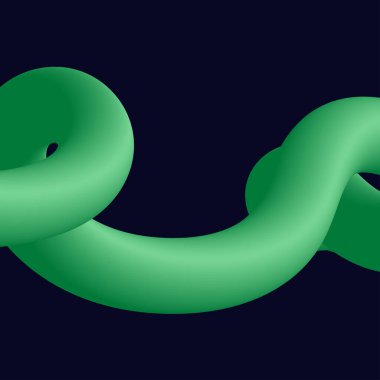 Üç boyutlu soyut, çarpık sıvı şekiller. Yaratıcı tasarım ögeleri