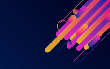 Yuvarlak Çizgiler Sınır Arkaplanı. İş broşürü ve poster arkaplanı için yaratıcı çizgiler