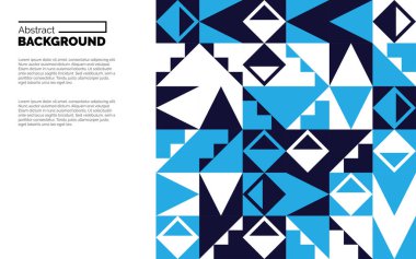 Geometrik mozaik arkaplan. Vektör illüstrasyonu