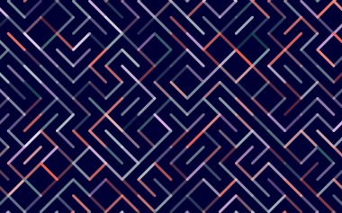 Çizgiler Vektör desensiz Banner. Geometrik çizgili süs. Tek renkli doğrusal arkaplan