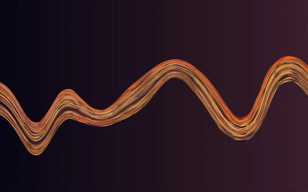 Modernes Buntes Flow Poster Wave Liquid Form Schwarzer Farbe Hintergrund — Stockvektor