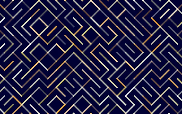 ラインベクトルシームレスパターン バナー 幾何学模様の飾り モノクローム線形背景 — ストックベクタ