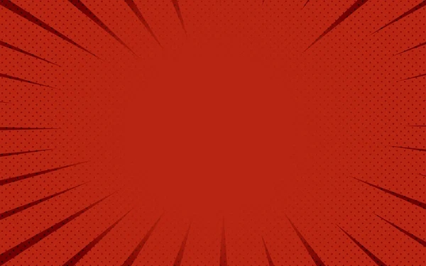 Roter Comic Hintergrund Retro Vektor — Stockvektor