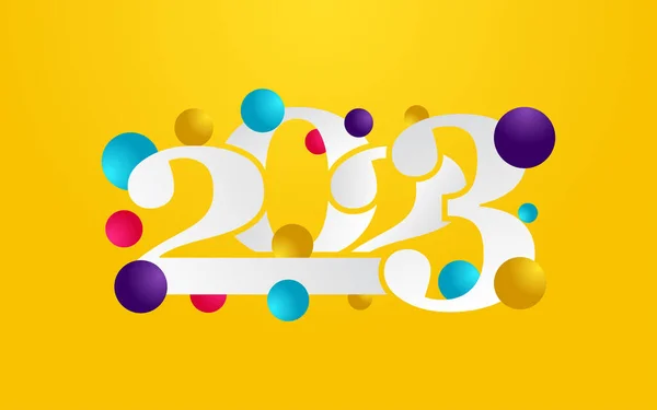 2028 Design Bonne Année Nouvelle Année 2023 Conception Logo Pour — Image vectorielle